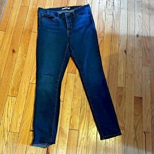 Levi's Womens 311 Shaping Skinny Dark Wash Denim Jeans Size 29